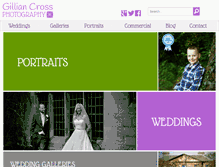 Tablet Screenshot of gilliancrossphotography.co.uk